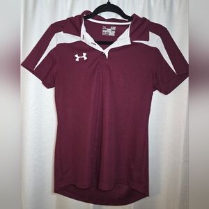 Under Armour Women's Maroon Polo Shirt
